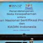 Foto : Kadin Indonesia dan BNSP jalin kerja sama melalui penandatanganan Nota Kesepahaman tentang Sinergitas Sertifikasi Kompetensi Kerja Nasional di Menara Kadin Indonesia, Jakarta, (5/2/24). (Doc.BNSP)