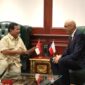 Menteri Pertahanan (Menhan) Prabowo Subianto menerima kunjungan kehormatan Duta Besar Republik Ceko untuk Indonesia, YH.E. Mr. Jaroslav Dolecek. (Dok. Kemhan.go.id)

