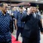 Menteri Pertahanan RI Prabowo Subianto tiba di Pangkalan Udara Subang di Shah Alam, Selangor, Malaysia, Rabu malam (3/4/2024). (Dok. Tim Media Prabowo)
