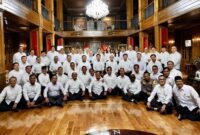 Presiden terpilih Prabowo Subianto mengumpulkan para calon anggota kabinet. (Instagram.com @airlanggahartarto_official)