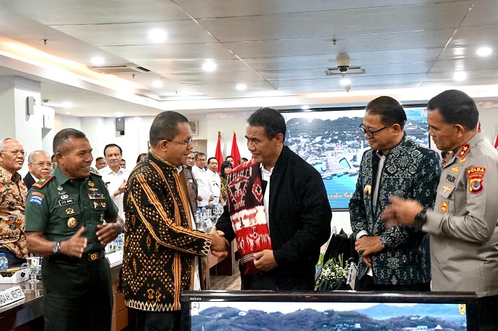 Menteri Pertanian (Mentan) Andi Amran Sulaiman saat audiensi antara Menteri Pertanian, musyawarah pimpinan daerah (muspida). (Dok. Kementan)