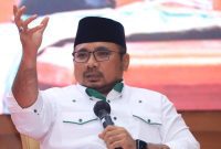 KPK panggil Yaqut terkait kuota haji 2024, jadi peluang reformasi layanan haji berbasis sistem digital dan transparansi publik. (Dok. kemenag.go.id)