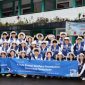Group photo of the KT&G Social Welfare Foundation’s “Sangsang Withus” overseas college student volunteers in Bogor, Indonesia.